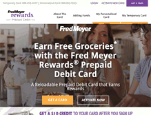 Tablet Screenshot of fredmeyerprepaid.com